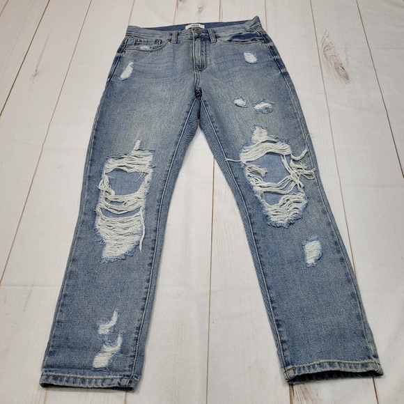 Just Black Cameron high rise distressed girlfriend jeans - Picture 2 of 11